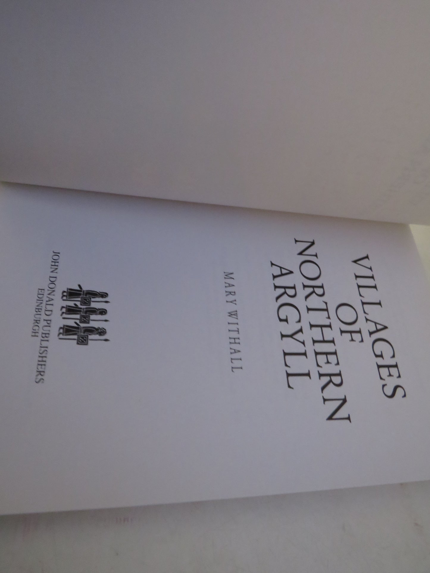Villages of Northern Argyll By Mary Withall 2004