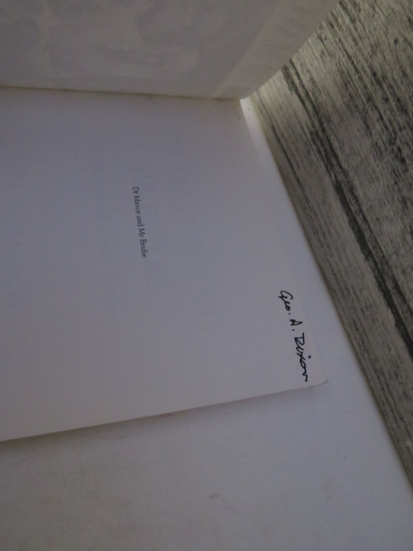 Dr Mavor and Mr Birdie Memories of James Bridie By Ronald Mavor 1988