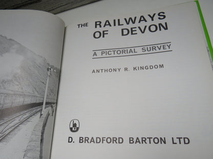 The Railways Of Devon A Pictorial Survey By Anthony R. Kingdom 1974 book image 3