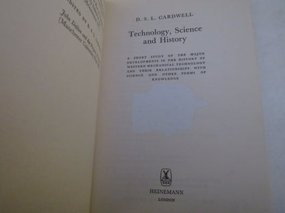 Technology, Science and History By D.S.L. Cardwell 1972 book image 6