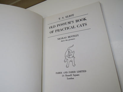 Old Possum's Book Of Practical Cats By T.S. Eliot- Nicolas Bentley Drew Pictures 1956 book image 3
