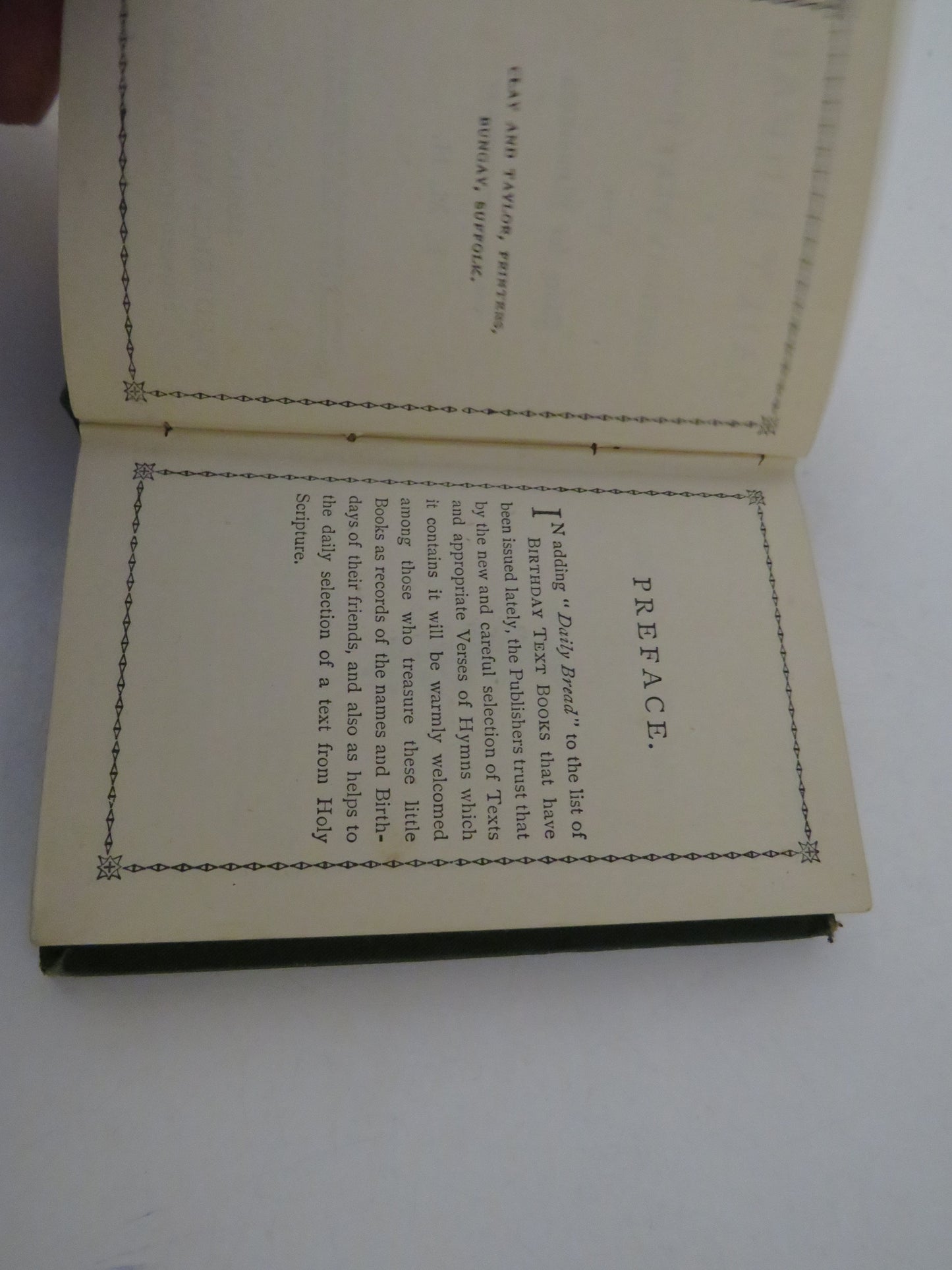 Daily Bread, A Birthday Text Book with Diary for Memoranda, Compiled and Edited by E. M. H.