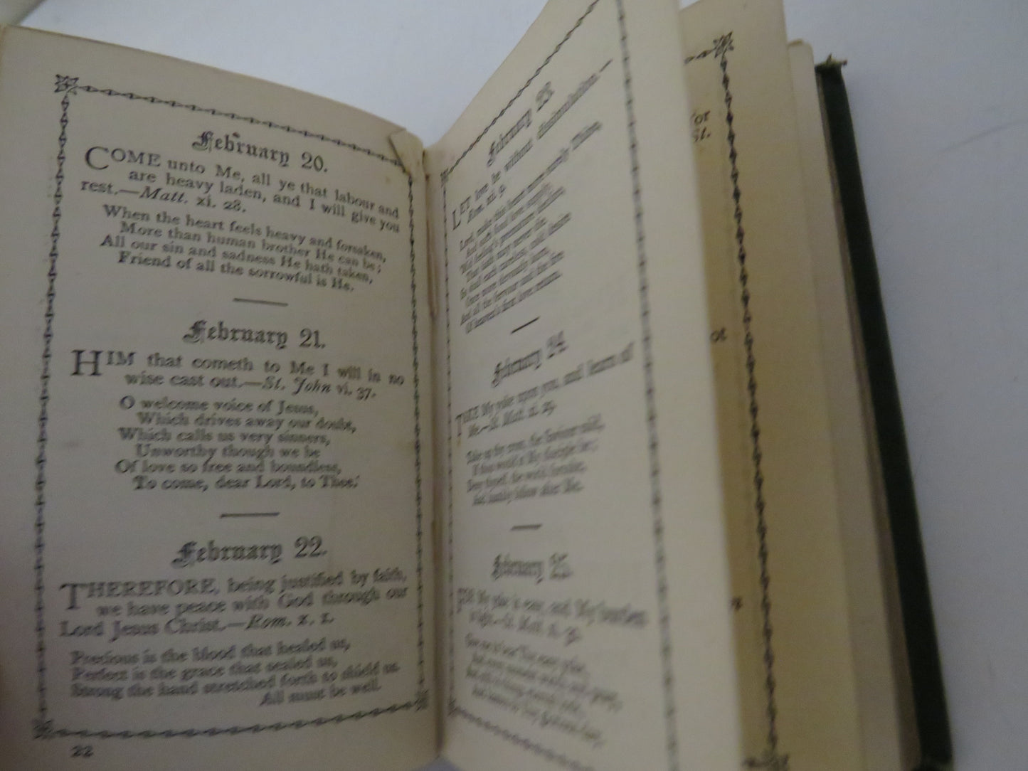 Daily Bread, A Birthday Text Book with Diary for Memoranda, Compiled and Edited by E. M. H.