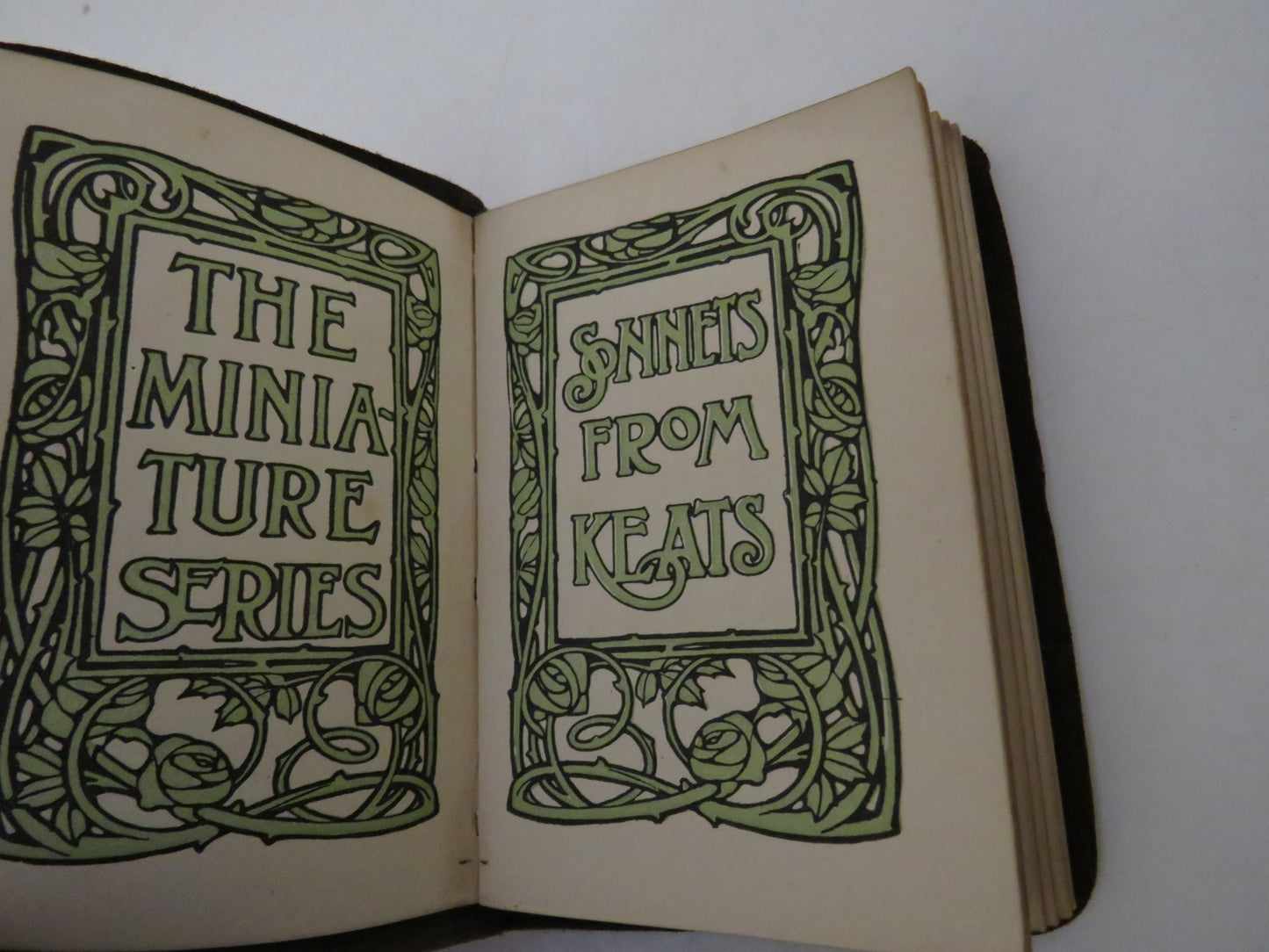 Sonnets From Keats, The Miniature Series