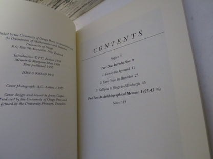 To Catch The Spirit The Memoir of A.C. Aitken With a Biographical Introduction By P.C. Fenton 1995 book image 5