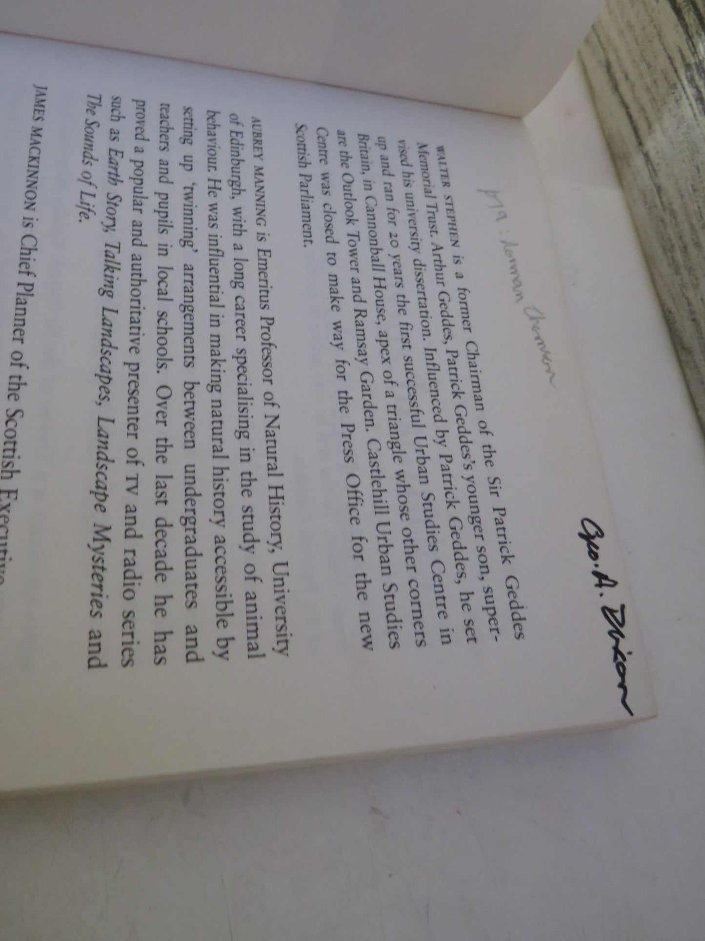 A Vigorous Institution The Living Legacy of Patrick Geddes 2007