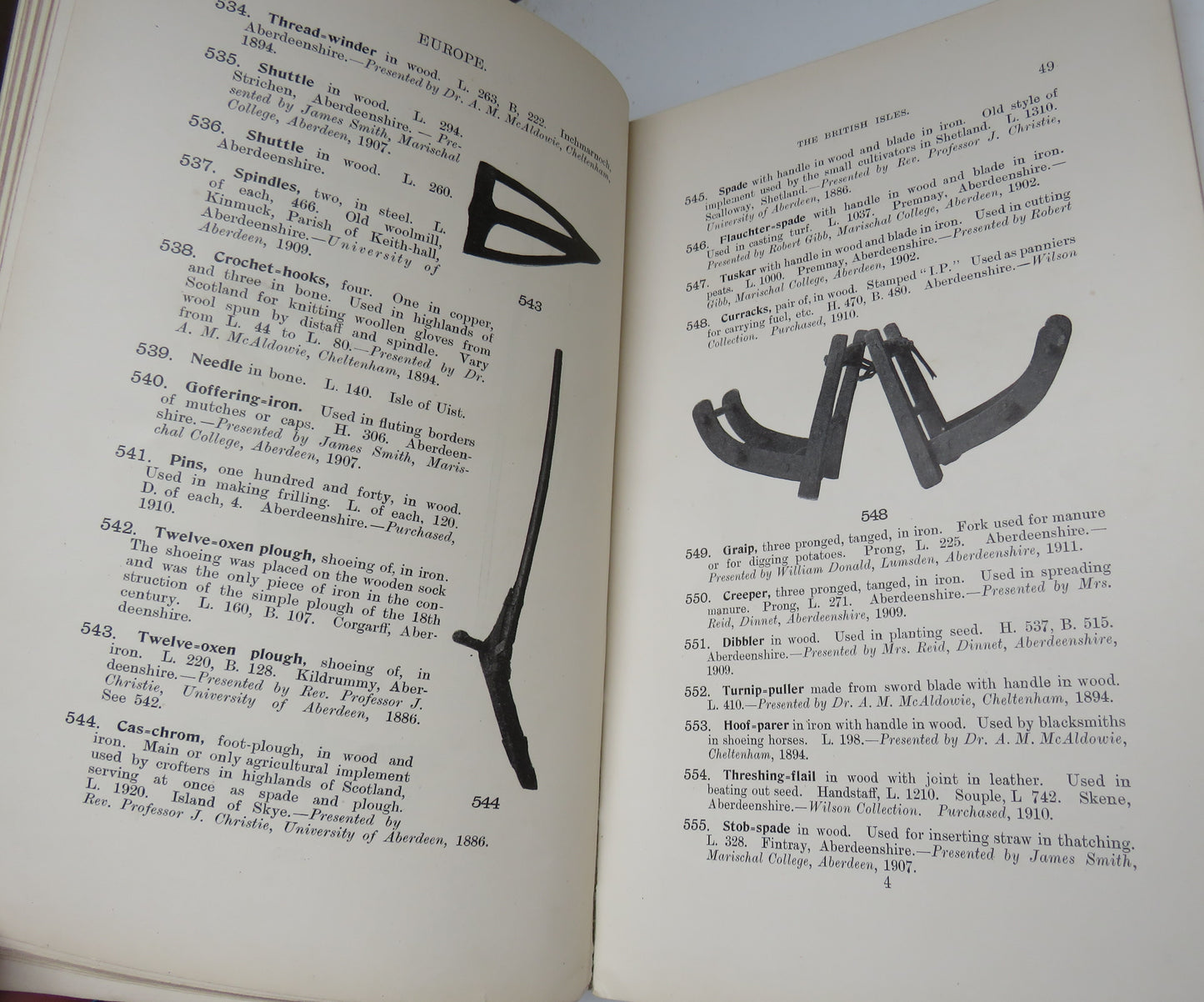 Illustrated Catalogue of the Anthropological Museum, Marischal College, University of Aberdeen by R. W. Reid, 1912