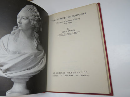 The Pursuit of Happiness The Story of Madame De Serilly 1762-1799 By Joan Evans 1946 1st Edition book image 3