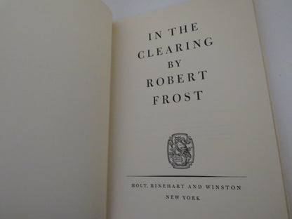 In The Clearing By Robert Frost 1962 book image 4