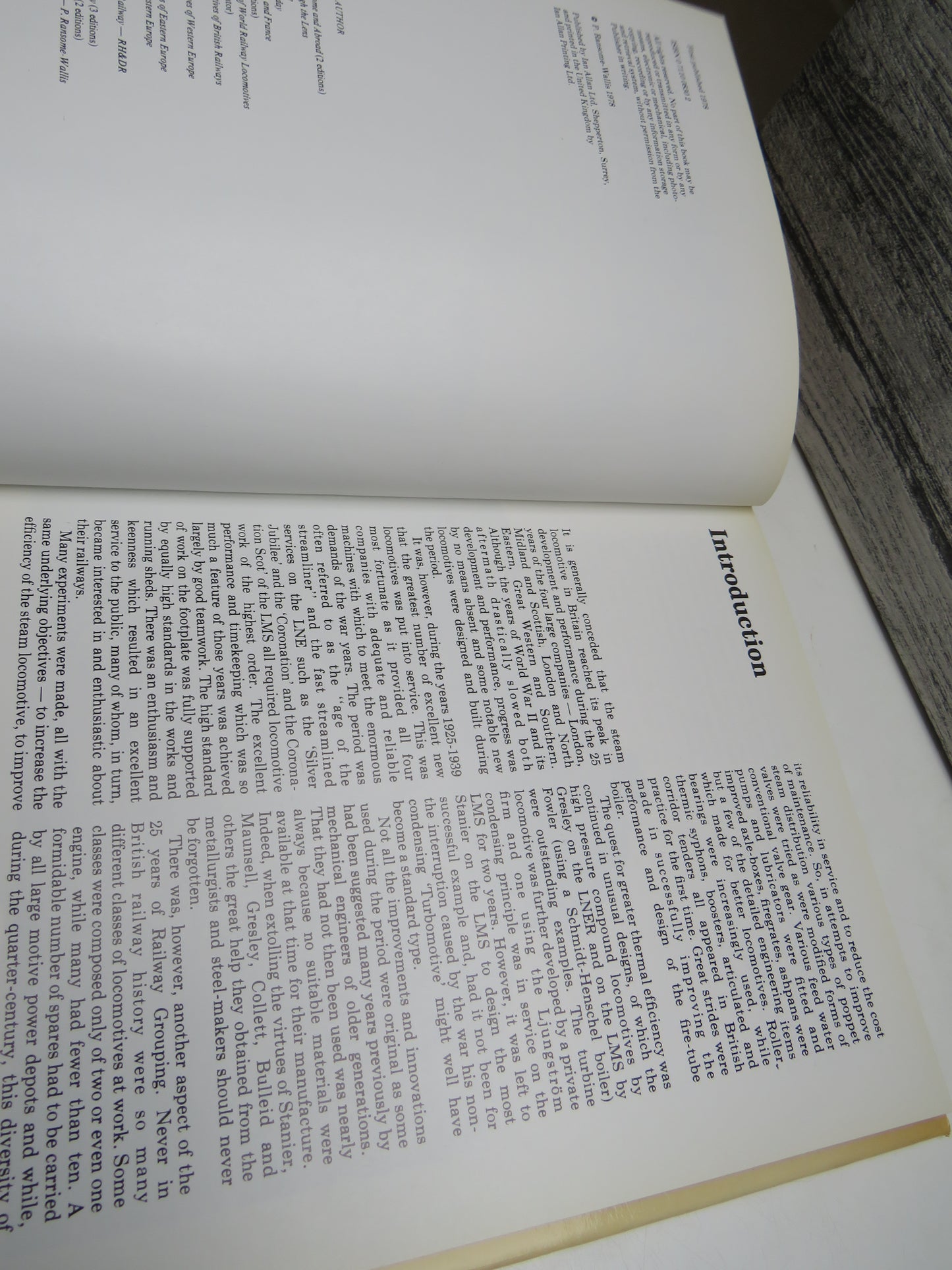Locomotive & Trains Of The Big Four By P. Ransome-Wallis 1978