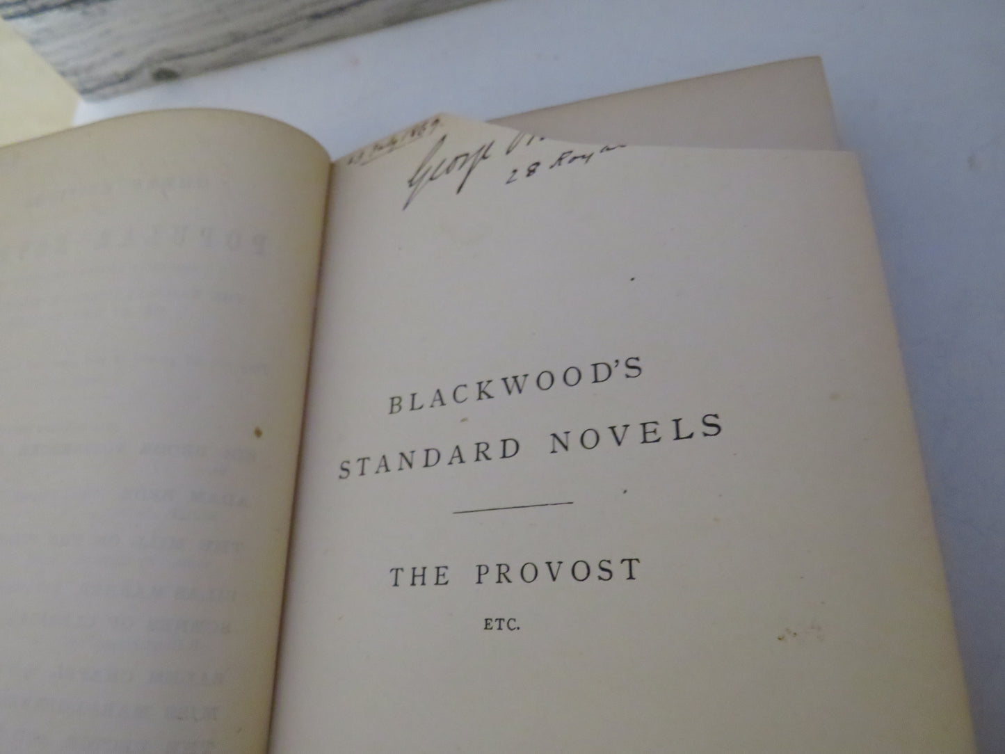 The Provost and Other Tales By John Galt 1868