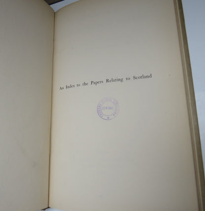 An Index to the Papers Relating to Scotland by Charles Sanford Terry, 1908 book image 4