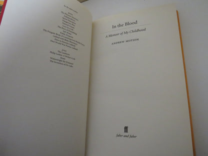 In The Blood A Memoir of My Childhood By Andrew Motion 2006 book image 4