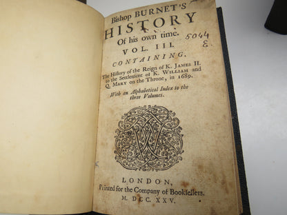 Bishop Burnet's History of His Own Time Vol 1 -6 - 1725 - 1753 book image 7