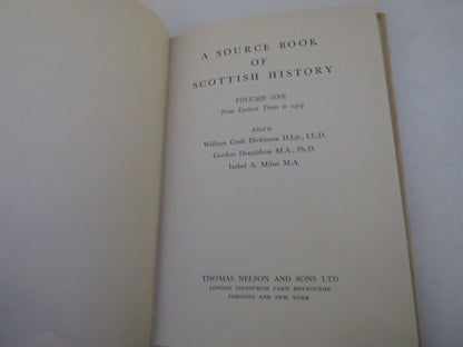 A Source Book of Scottish History Volume One From The Earliest Times to 1424 book image 4