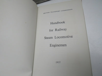Handbook For Railway Steam Locomotive Enginemen 1957 book image 3