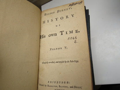 Bishop Burnet's History of His Own Time Vol 1 -6 - 1725 - 1753 book image 9