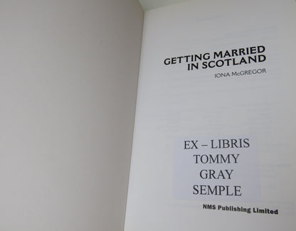 Getting Married In Scotland by Iona McGregor, 2000 book image 3