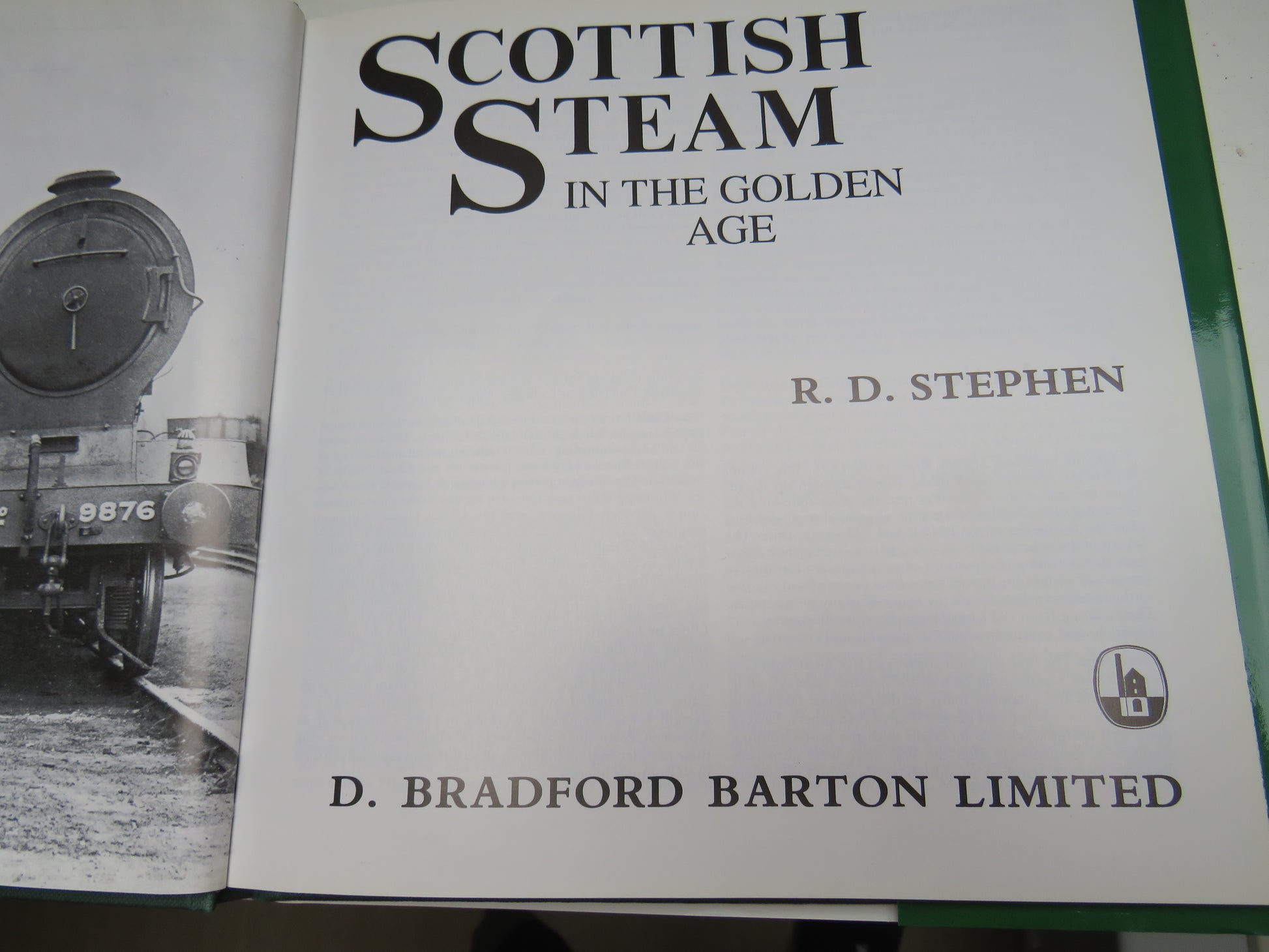 Scottish Steam in the Golden Age by R.D. Stephen (Vintage Railway Book) book 3