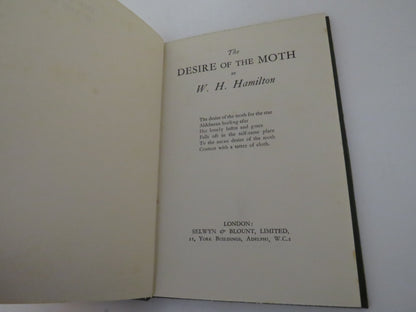 The Desire of the Moth By W.H. Hamilton 1925 1st Edition book image 3