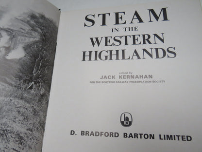 Steam in the Western Highlands edited by Jack Kernahan 1978 (Vintage Railway Book) book image 3