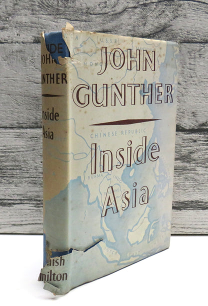 Inside Asia by John Gunther, 1942 War Edition book front cover