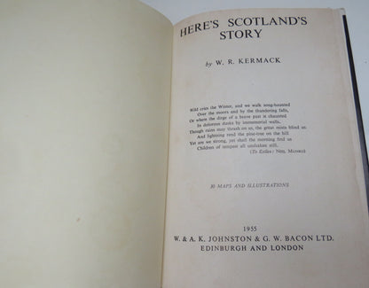 Here's Scotland's Story by W. R. Kermack, 1955 book image 3