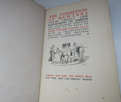 The Condition of Hunters Their Choice and Management By Nimrod The Veterinary Portions Brought Up To book image 5