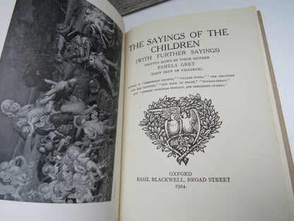 The Sayings of the Children (with further sayings), written down by their Mother Pamela Grey, 1924 book image 3