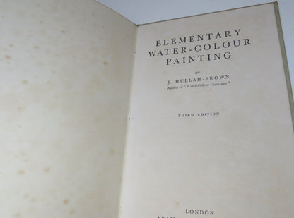 Elementary Water-Colour Painting By J. Hullah-Brown 1960 book image 3