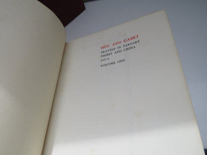 Huc and Gabet, Travels in Tartary, Thibet and China, 1844-6, Volumes I and II Translated by William  book image 3