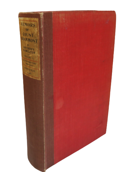 Memoirs of Count Grammont By Count Anthony Hamilton Volume II 1908 book front cover