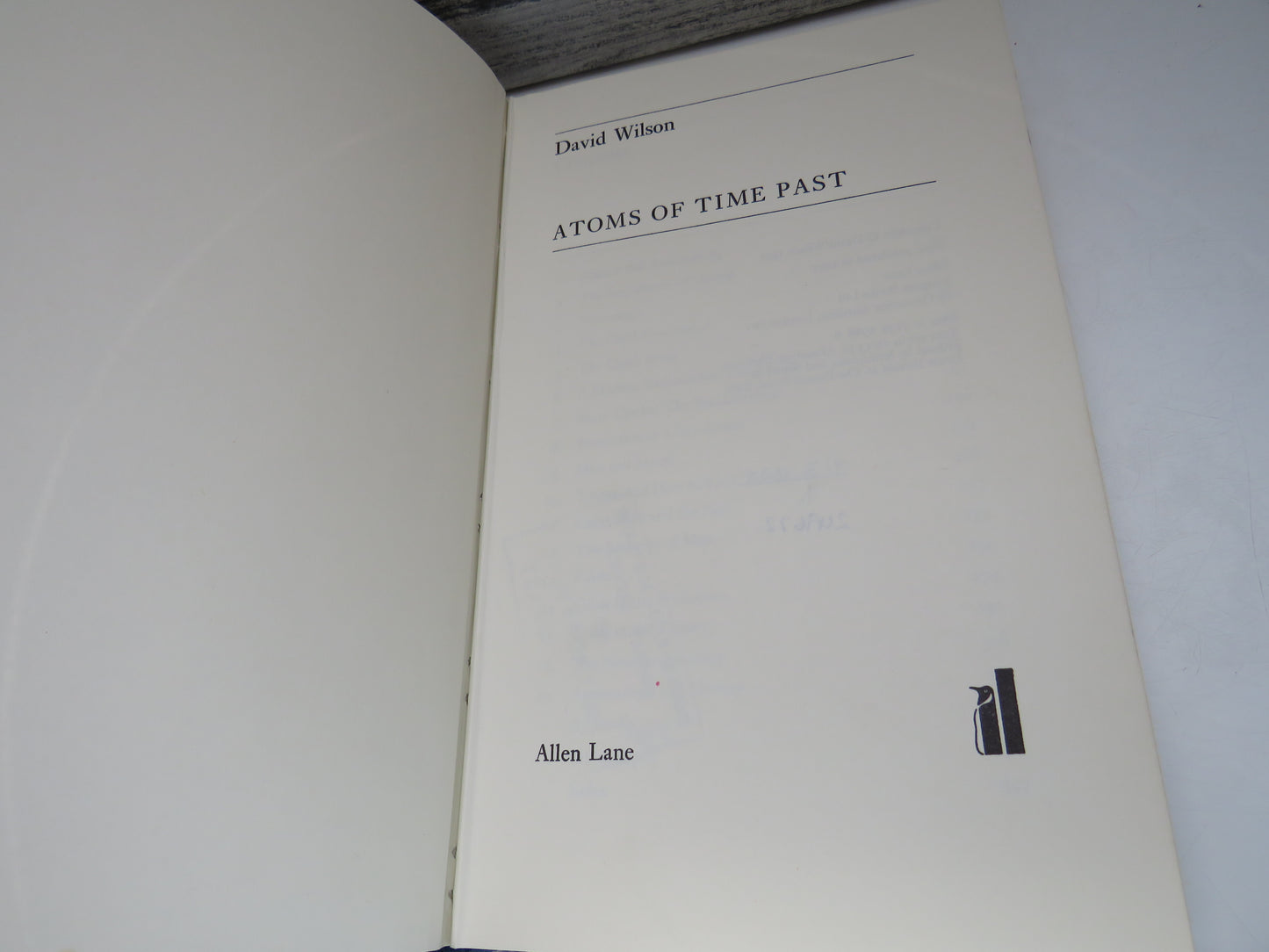 Atoms of Time Past by David Wilson, 1975