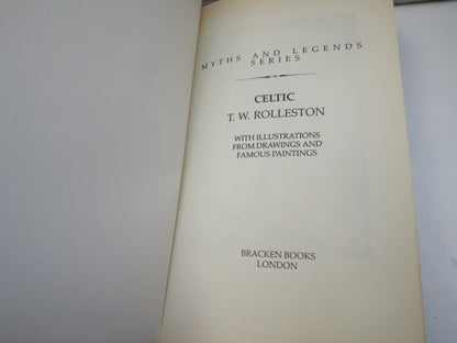 Myths and Legends Series Celtic By T. W. Rolleston