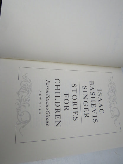 Stories For Children by Isaac Bashevis Singer 1986 book image 4