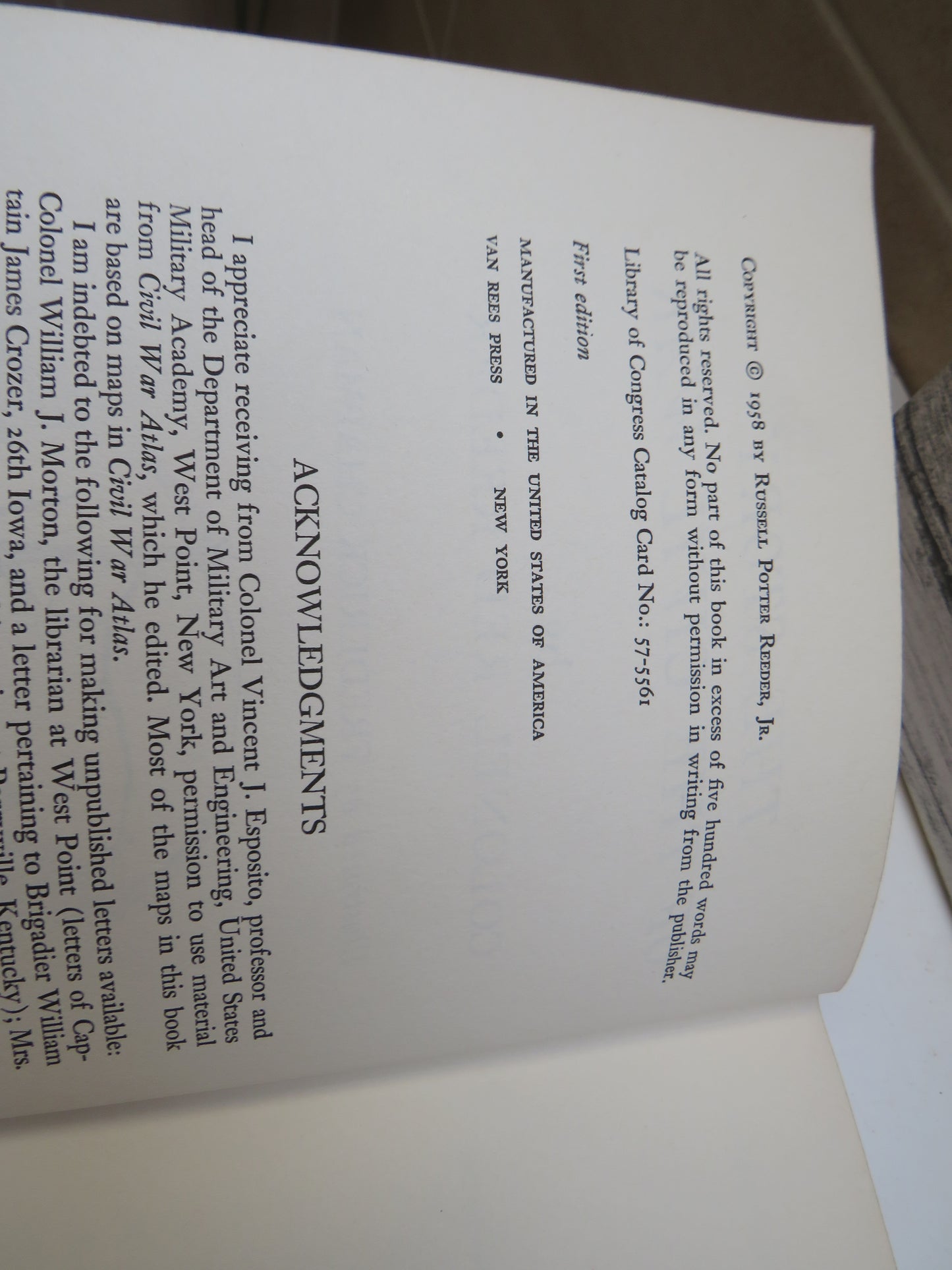 The Story of the Civil War By Colonel Red Reeder 1958