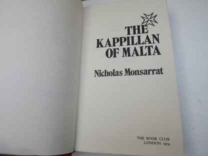The Kappillan of Malta By Nicholas Monsarrat 1974