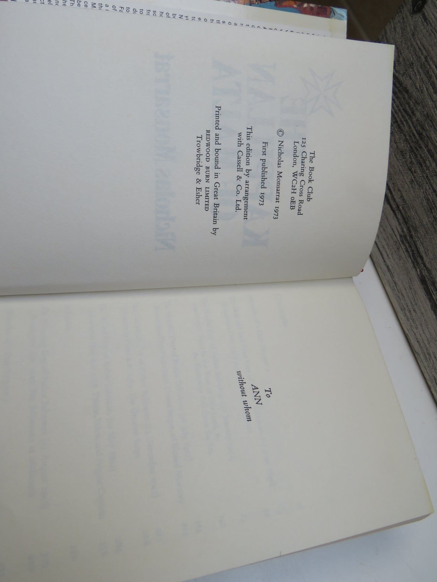 The Kappillan of Malta By Nicholas Monsarrat 1974
