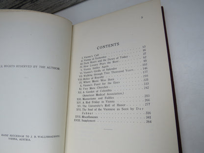 Vienna, Yesterday and Today by J. Alexander Mahan, 1929 book image 4