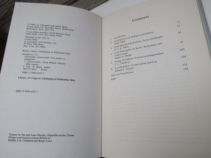 Edwardian Conservatism: Five Studies in Adaption, edited by J. A. Thompson and Arthur Mejia 1988 (Mo book image 4