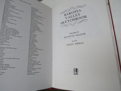 Barossa Valley Sketchbook, drawings by Jeanette McLeod, Text by Colin Thiele, 1977 (Vintage Art Book book image 4