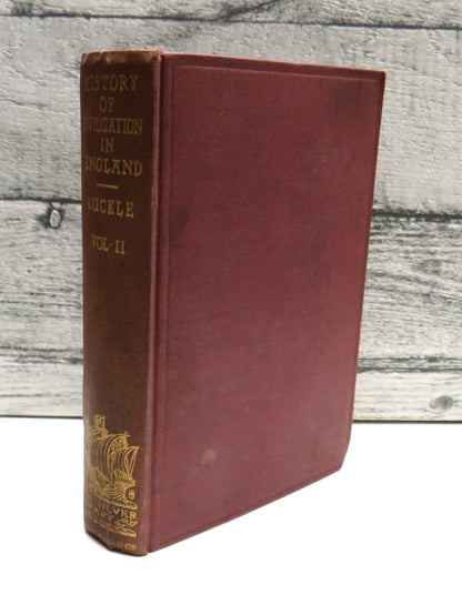 History Of Civilization In England By Henry Thomas Buckle Vol II 1908 book front cover