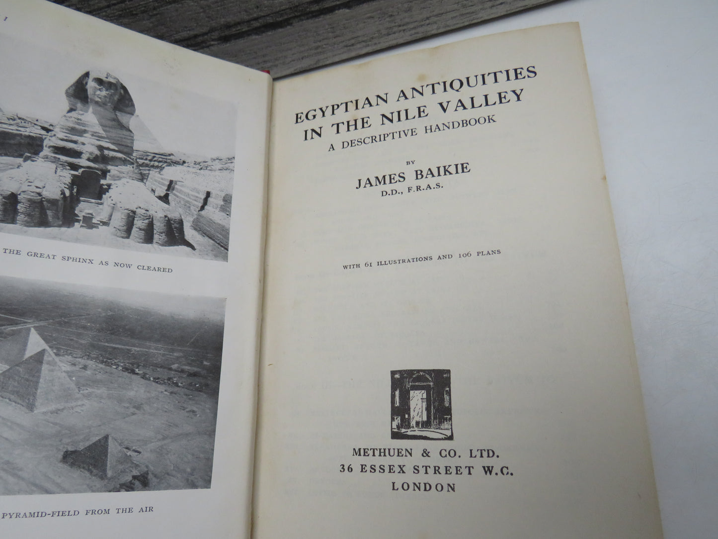 Egyptian Antiquities In The Nile Valley A Descriptive Handbook By James Baikie 1932