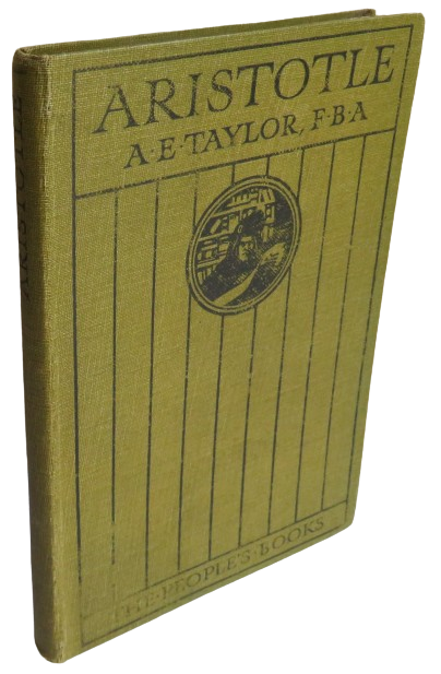 Aristotle By A.E. Taylor book front cover