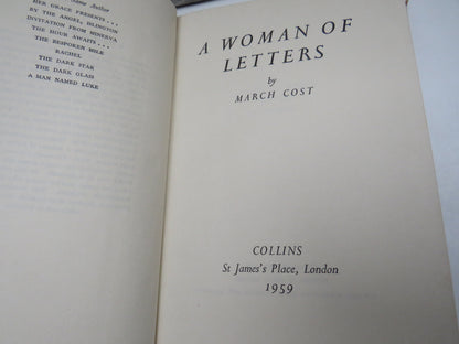 A Woman of Letters By March Cost 1959 1st Edition book image 5