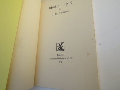 Illusion: 1915 By H.M. Tomlinson 1929 book image 3