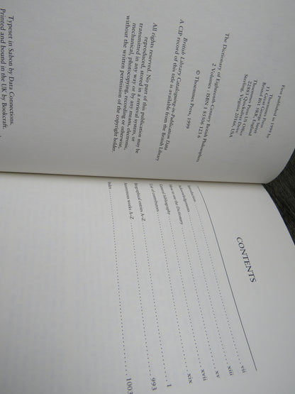 The Dictionary of Eighteenth-Century British Philosophers, Volume I and II in Presentation Case, 199 book image 5
