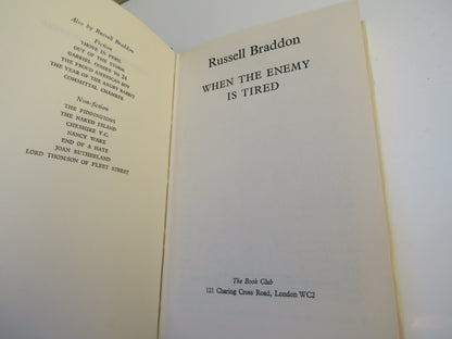 When The Enemy Is Tired by Russell Braddon 1968 book image 3