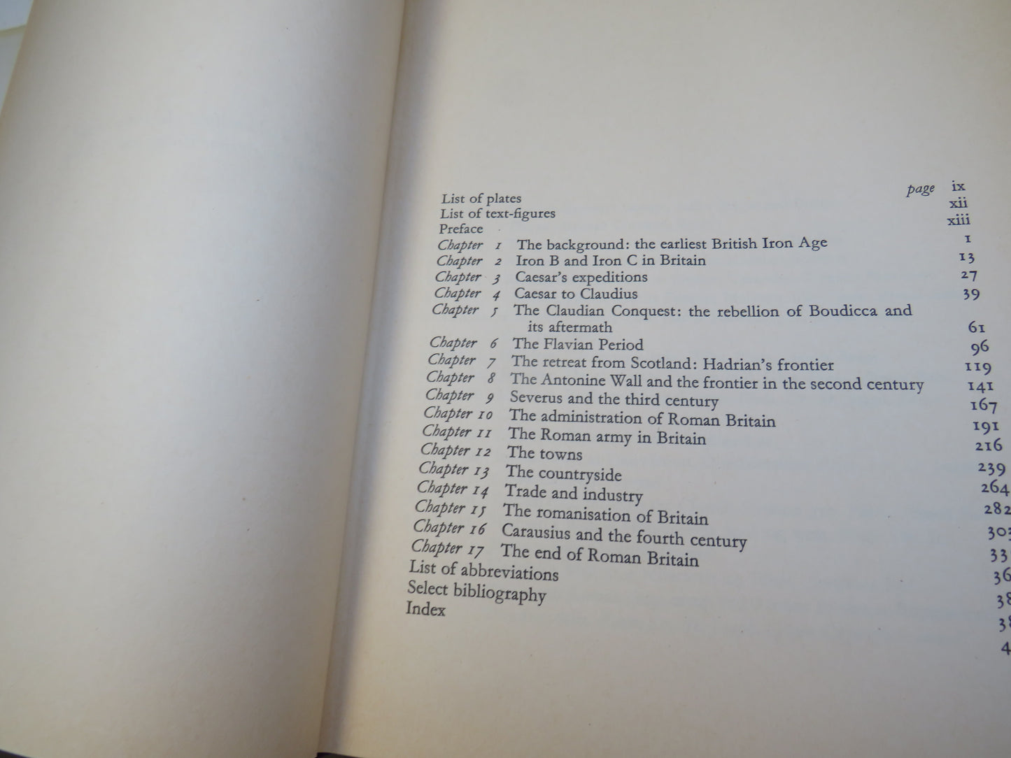 Britannia A History of Roman Britain By Sheppard Free 1974