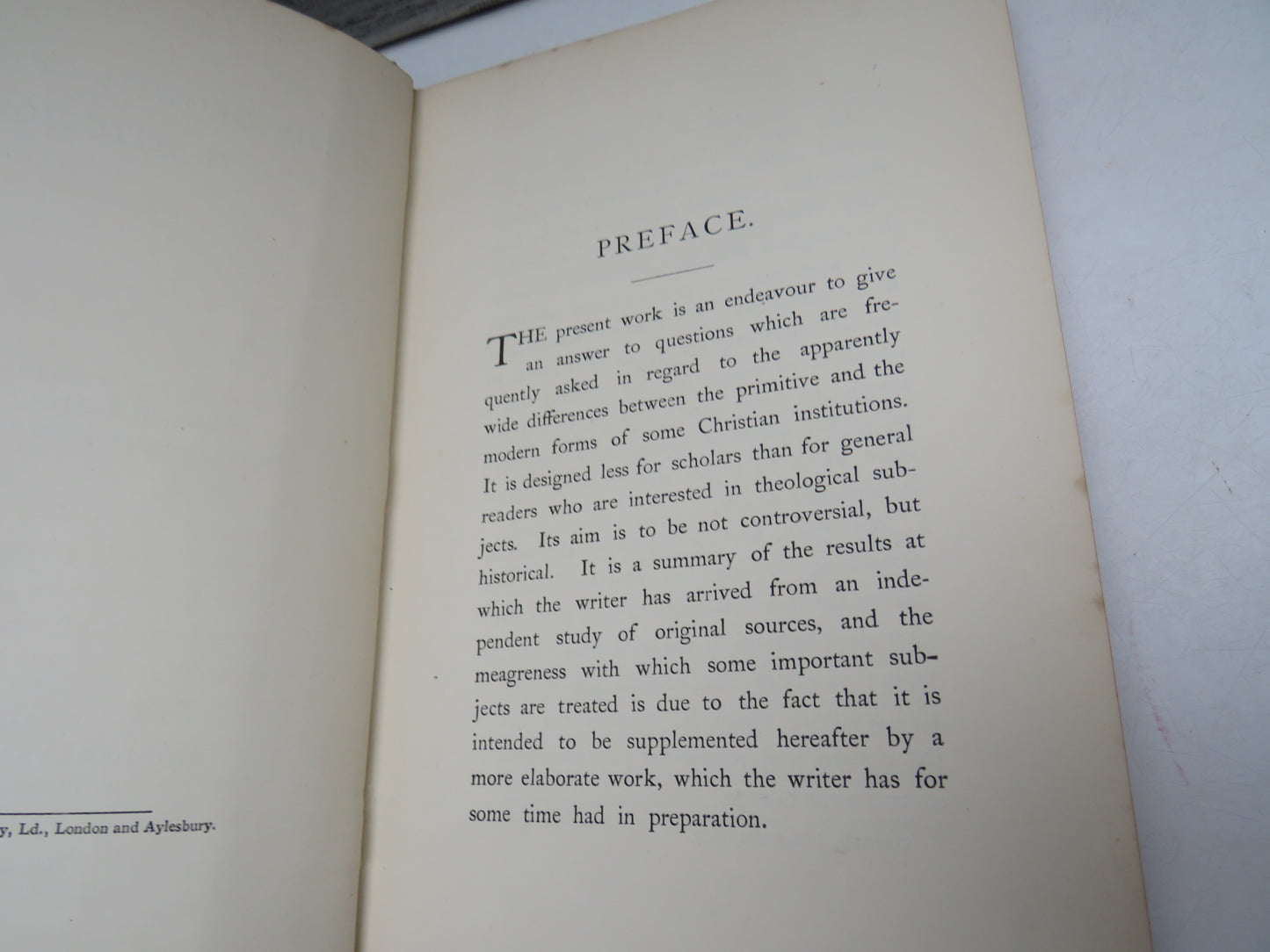 The Growth of Church Institutions by the Rev Edwin Hatch 1887 First Edition